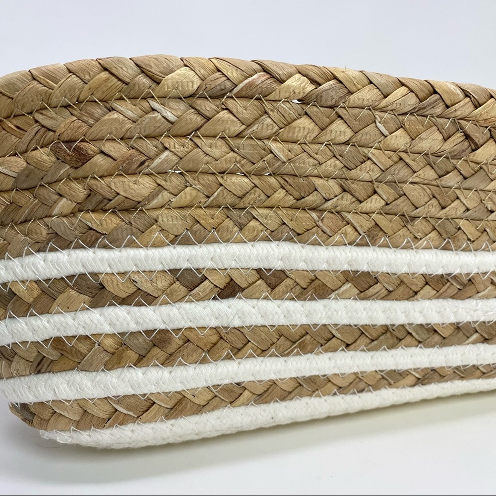 NWT Woven Baskets Home Accents Decor Display Organizer Bathroom Storage Natural - Picture 4 of 9
